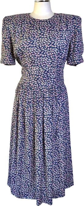 '80s Cottagecore/Grannycore Floral Prairie Dress by Karin Stevens