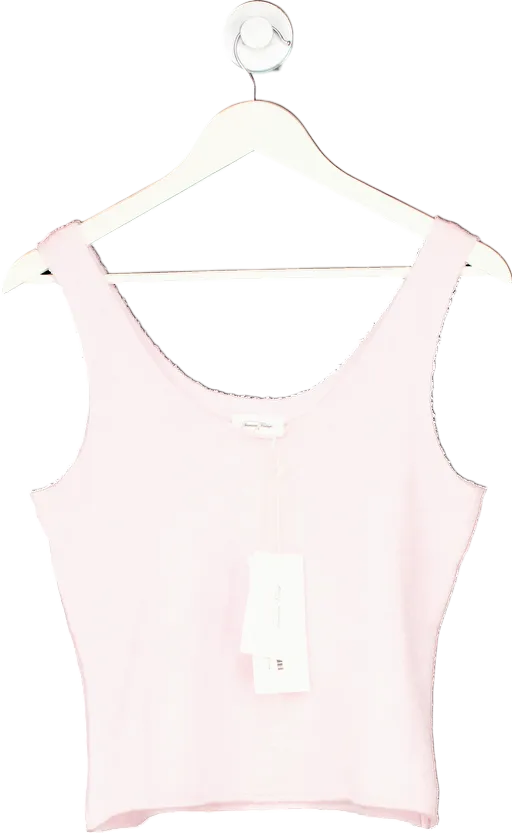 American Vintage Pink Damsville Supersoft Melange Top UK L
