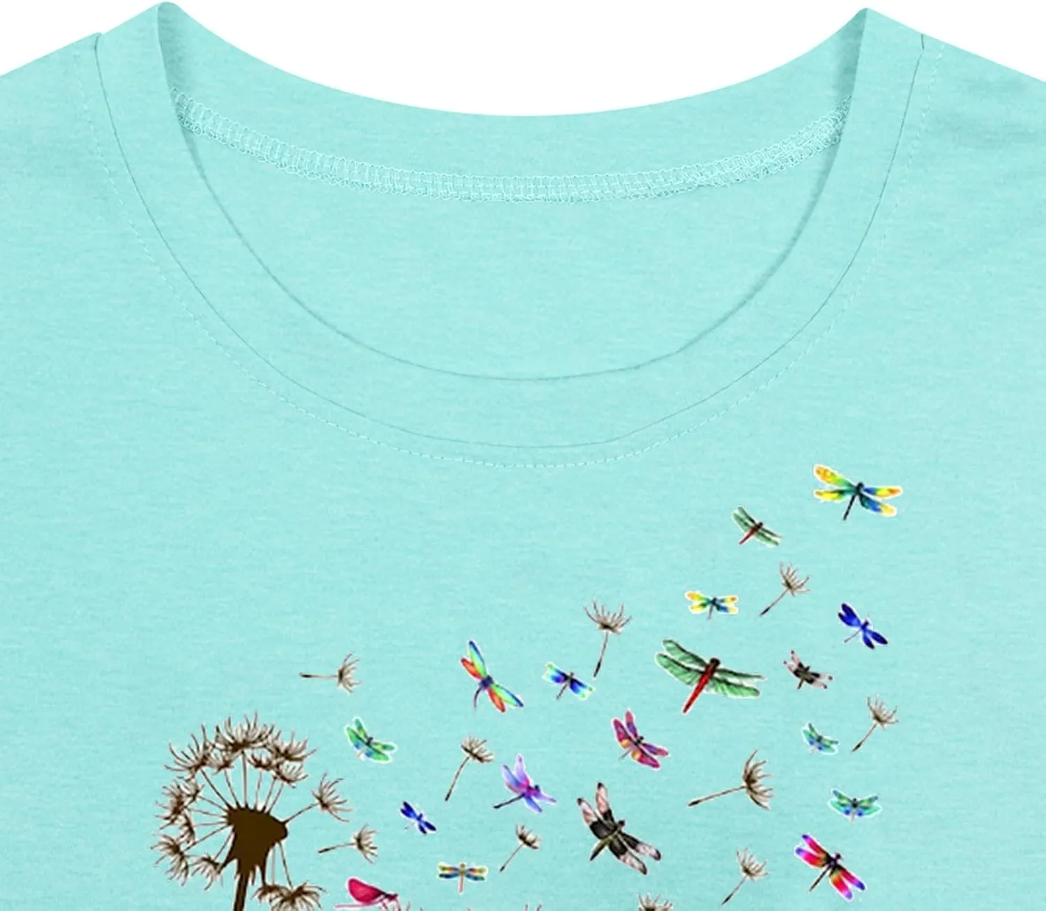 Butterfly Shirts for Women Vintage Floral Tee Shirt Butterfly Graphic Tops Womens Vacation T-Shirt Nature Lover Tee