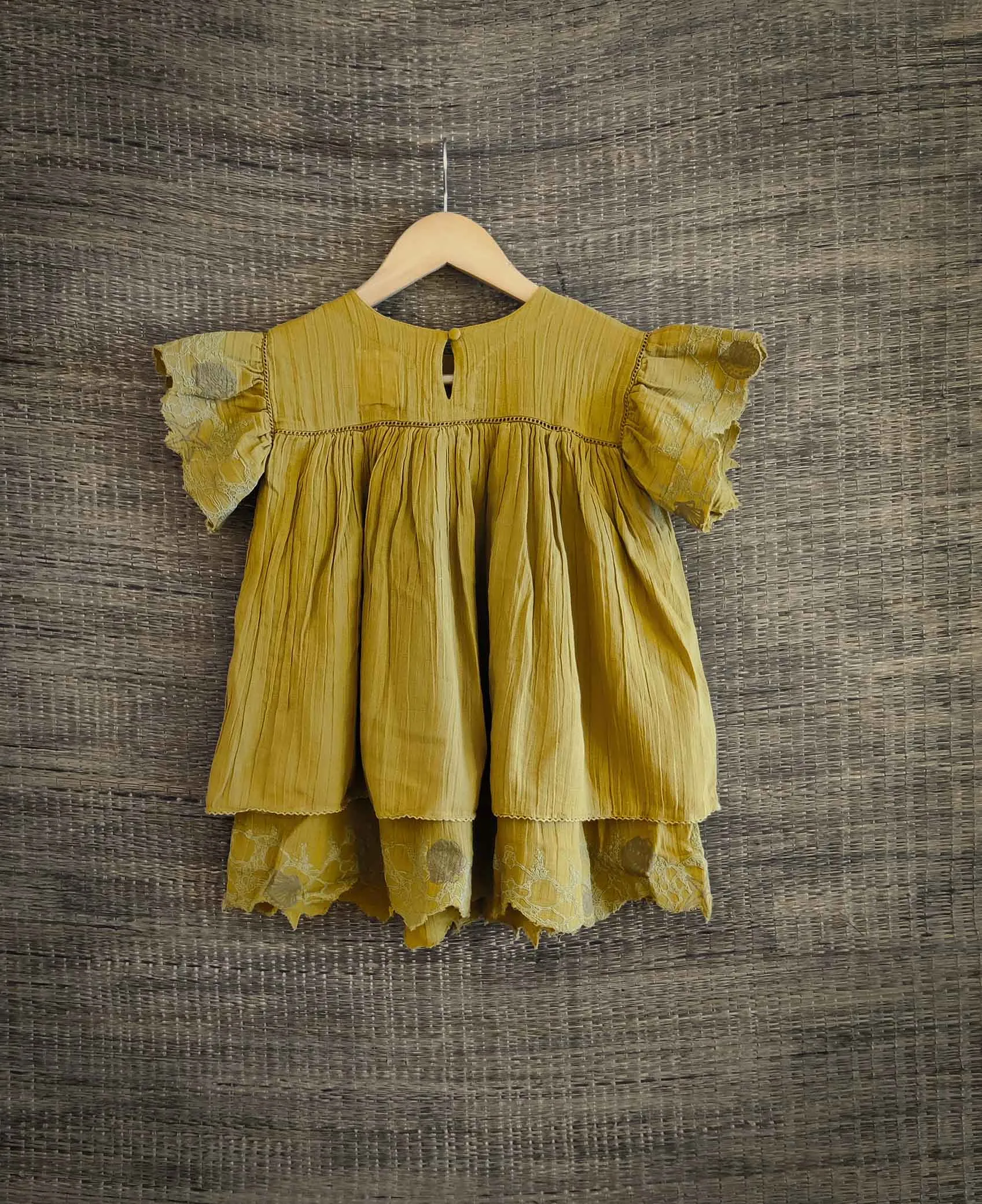 Flutter Dress | Yellow