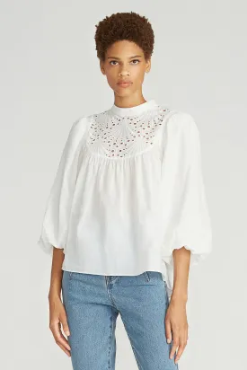 Miya Lace Combo Blouse