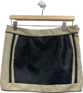 Murci Beige and Black Mini Skirt UK 10