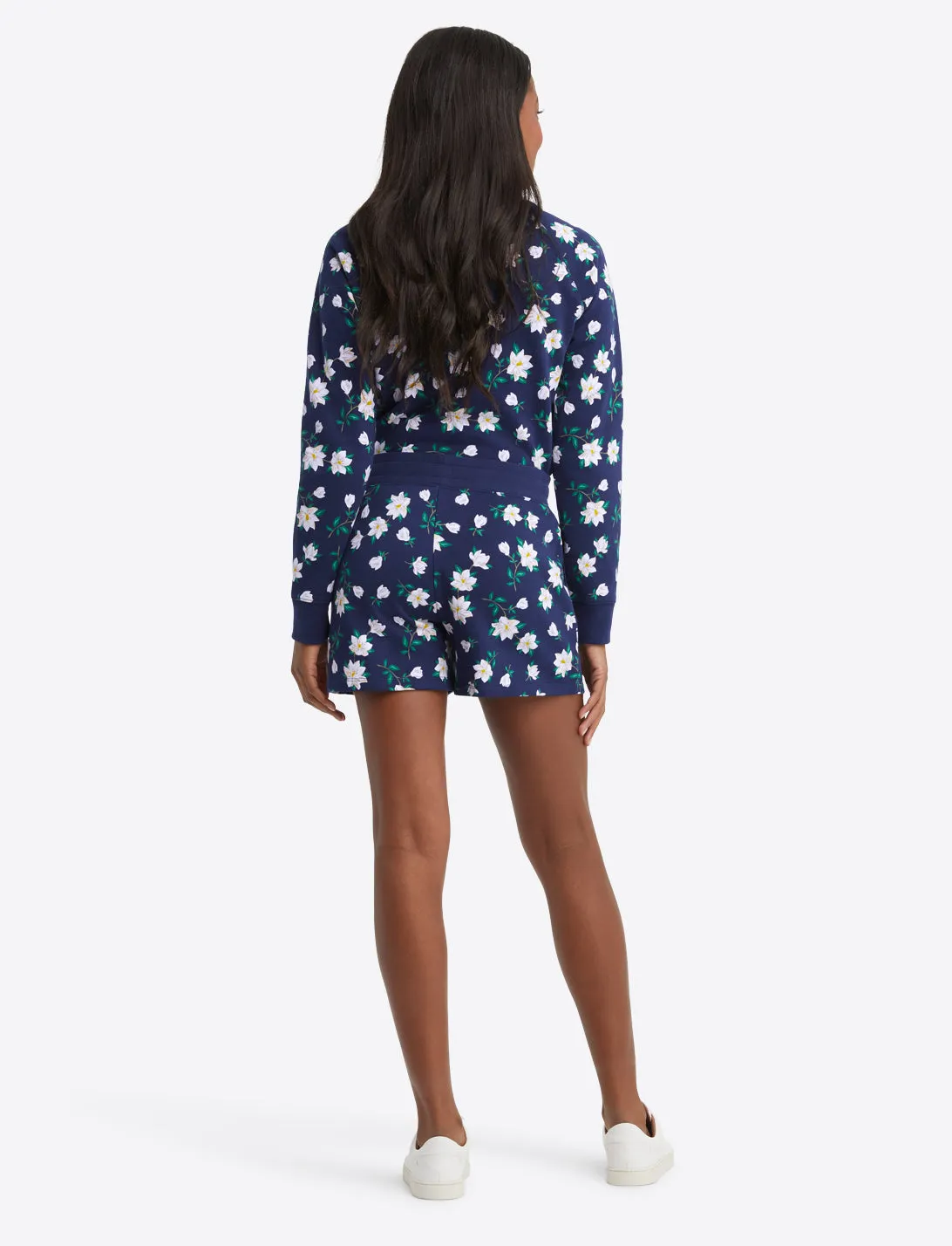 Natalie Shorts in Navy Magnolia