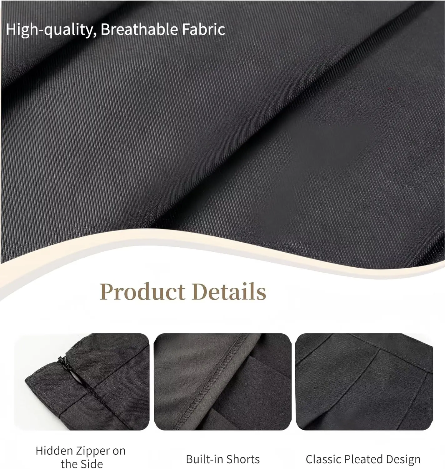 Pleated Skirts for Girls High Waisted School Uniform Skort with Undershorts Athletic Girls Tennis Skirt 2-14