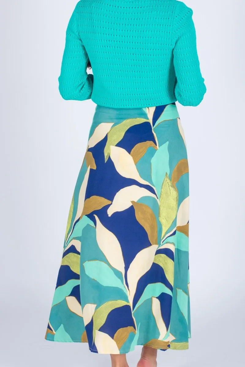 SYLVIE SKIRT (NAVY PATTERN)
