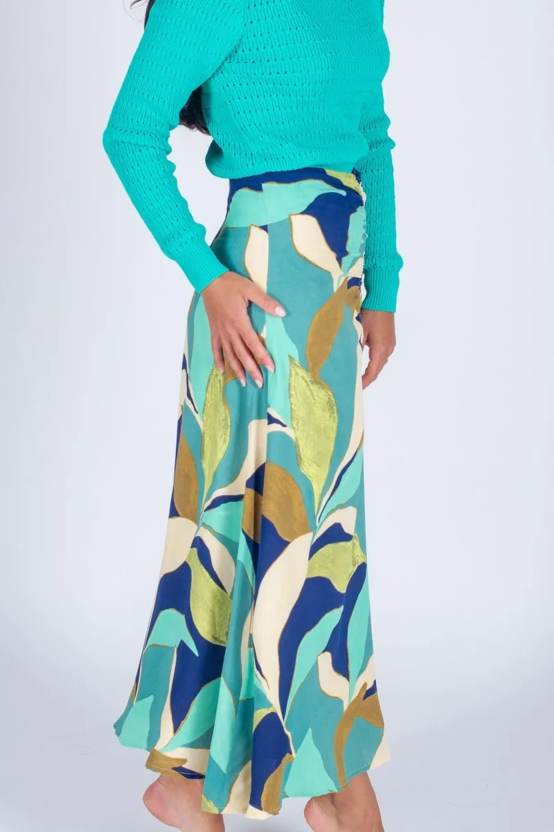SYLVIE SKIRT (NAVY PATTERN)