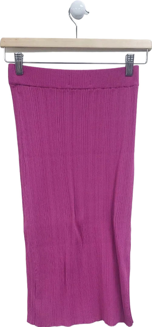 Urban Revivo Purple Ribbed Skirt UK 6