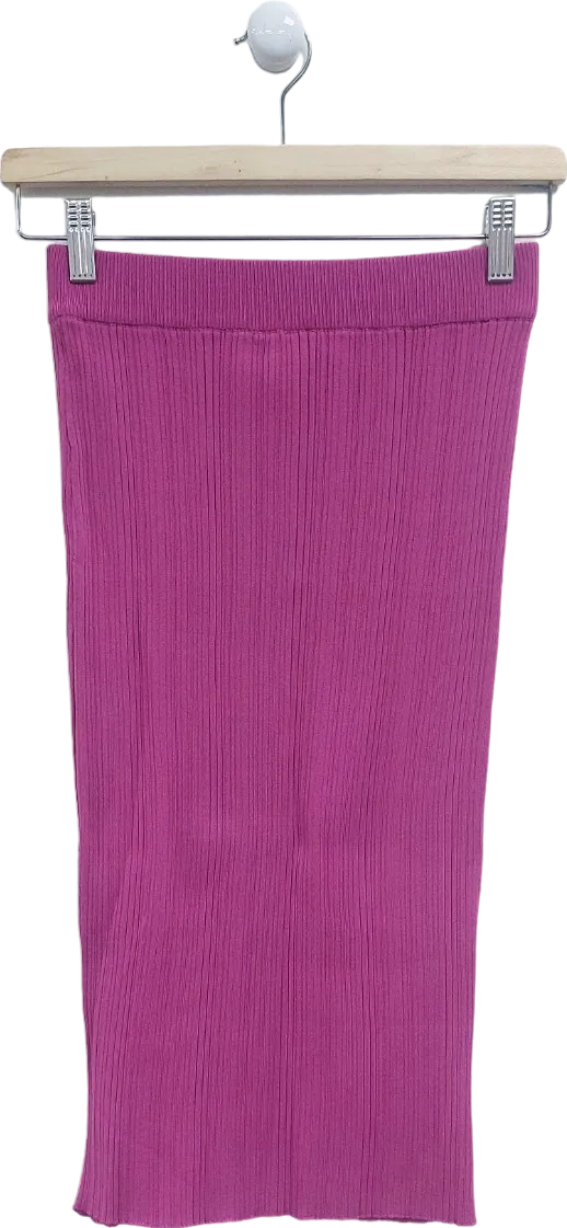 Urban Revivo Purple Ribbed Skirt UK 6