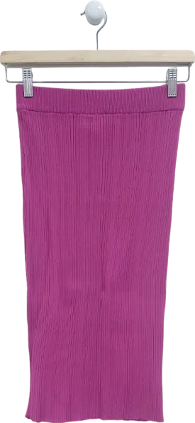 Urban Revivo Purple Ribbed Skirt UK 6