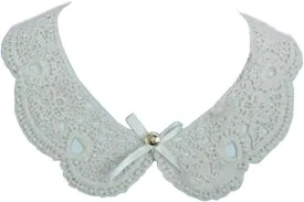 Vpang Detachable Blouse False Collar Sweet Lace Flowers Fake Collar Choker Peter Pan Necklace