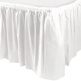 White Table Skirt 29" x 215" | 1 ct